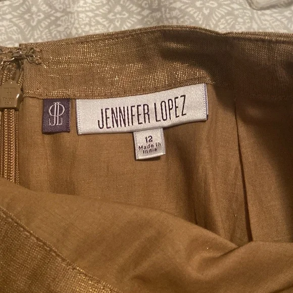 J-Lo fancy skirt NWT! Sz 12 copper color - Picture 5 of 8